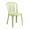Silla de jardín plástico 46x50x88 cm - verde - estilo sencillo apta para exterior