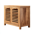 Zapatero madera 80x35x85 cm - roble - diseño rústico