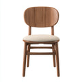 Silla de comedor madera 48x50x85 cm marrón - adecuada para comedor - diseño moderno