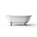 Bañera - Acrílico - 160x70x60 cm - Blanco - Apto para baño - Estilo clásico
