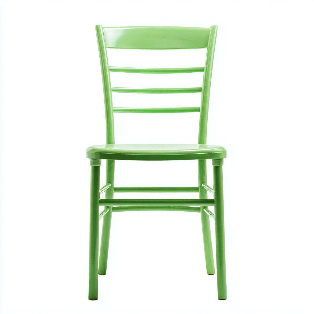Silla de jardín plástico 45x50x85 cm - verde - estilo sencillo apta para exterior