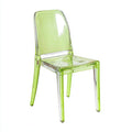 Silla de jardín policarbonato 45x50x88 cm - verde - estilo moderno apta para exterior