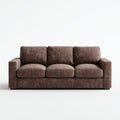 Sofá de 3 plazas-tela-190x90x88 cm-marrón-moderno