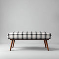 Banco de entrada madera y tela 104x40x45 cm - gris - madera - diseño moderno apto para recibidor